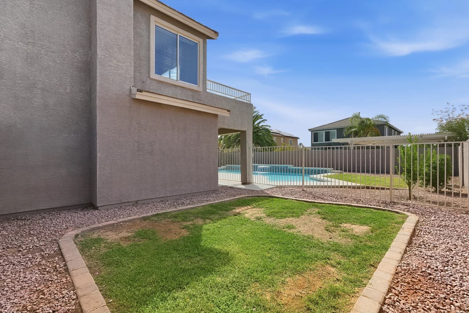 Patio and backyard, edited